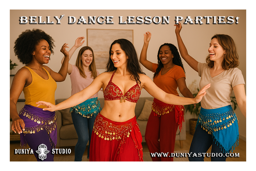 You and your friends can have so much fun with a Belly Dance party class